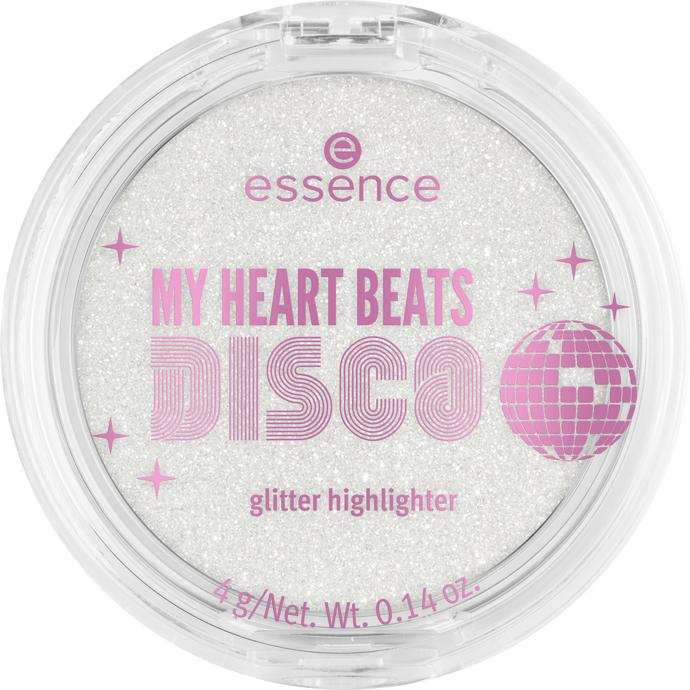 My heart beats disco glitter highlighter