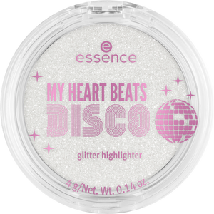 My heart beats disco glitter highlighter