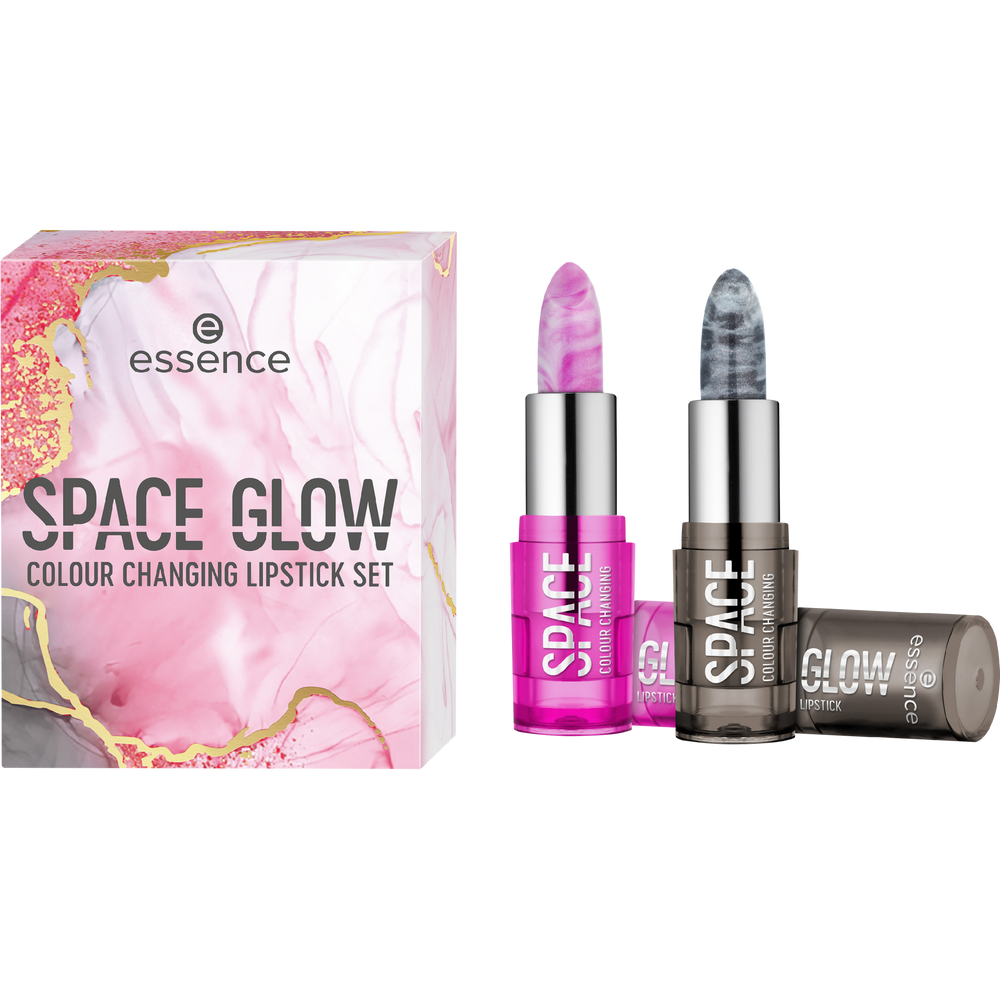 Space glow colour changing lipsticks set