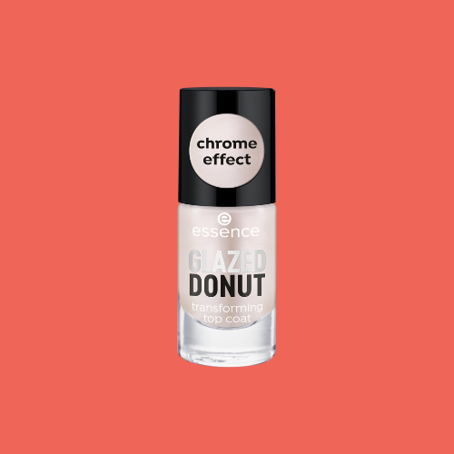 Essence Glazed Donut Transforming Top Coat – Glossy Pearl Nail Finish