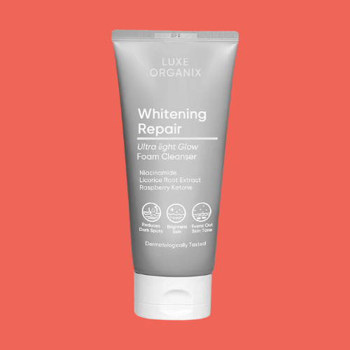 منظف ​​رغوي خفيف للغاية لإصلاح وتبييض البشرة، يحتوي على النياسيناميد/ مستخلص جذر عرق السوس/ كيتون التوت