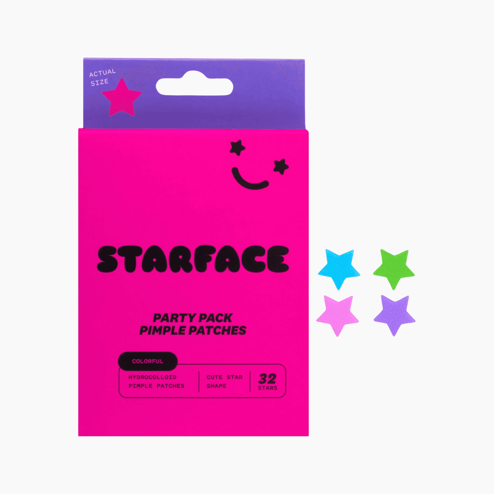 Party Pack hydrocolloid pimple patches 32 stars