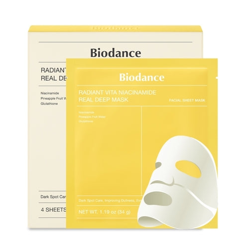 RADIANT VITA NIACINAMIDE REAL DEEP MASK NET WT. 1.19 OZ. (34g)